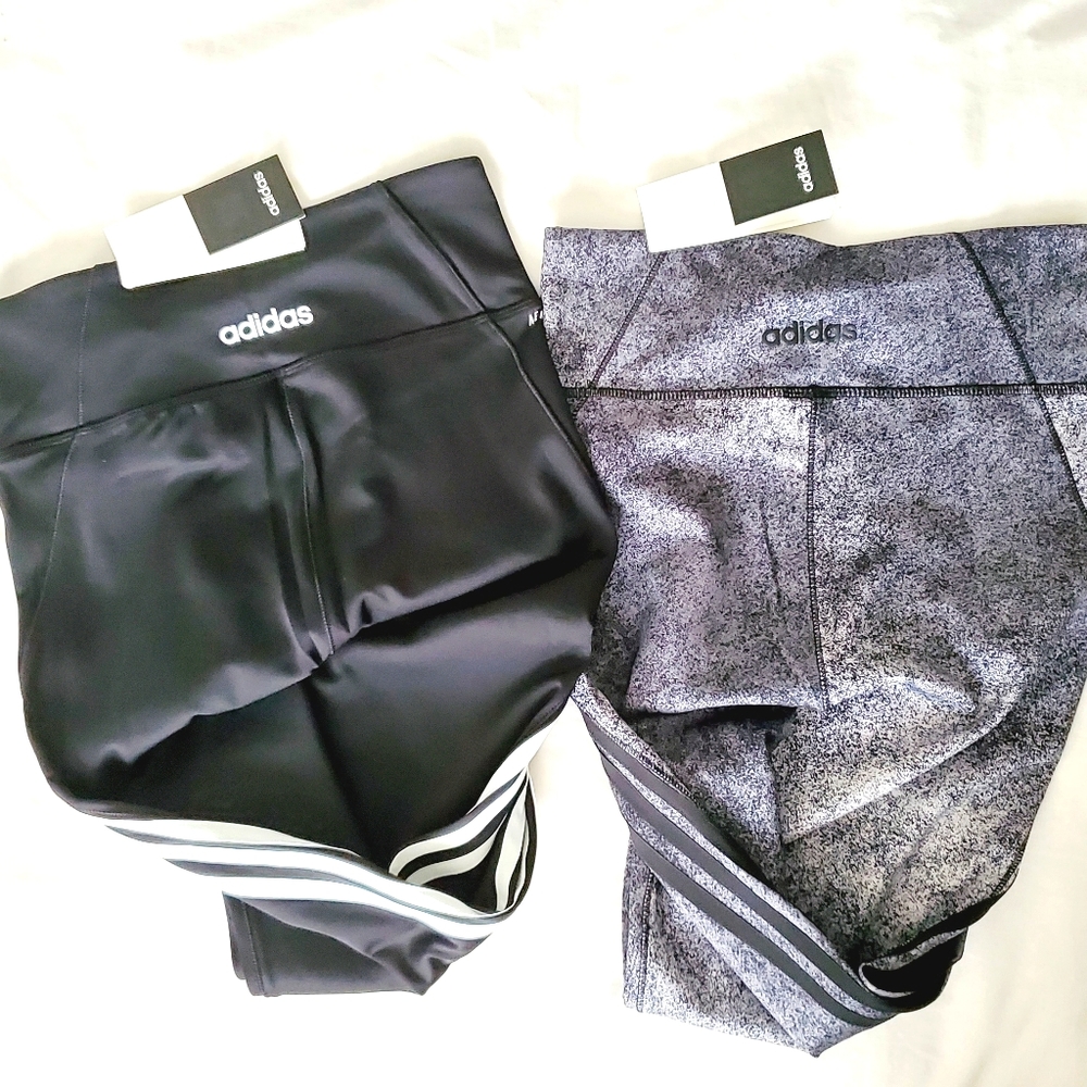 2 Pair of women's Adidas,high waisted,tights/pants
